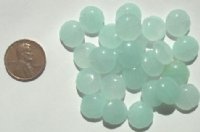 25 12x5mm Sea Green Rounded Flat Disks